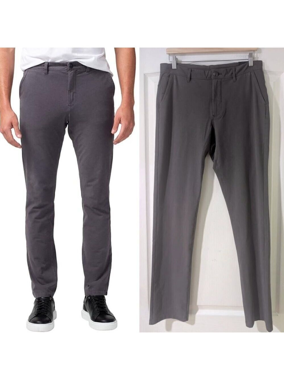 NWT Good Man Brand | Flex Pro Jersey Forward 5 Pocket Pant In Magnet Grey (32W)